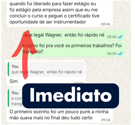 Depoimento em print