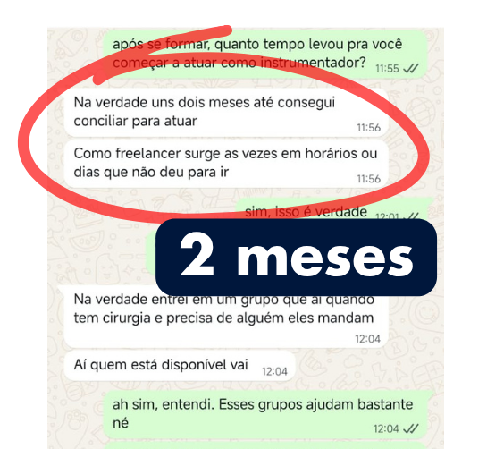 Depoimento em print